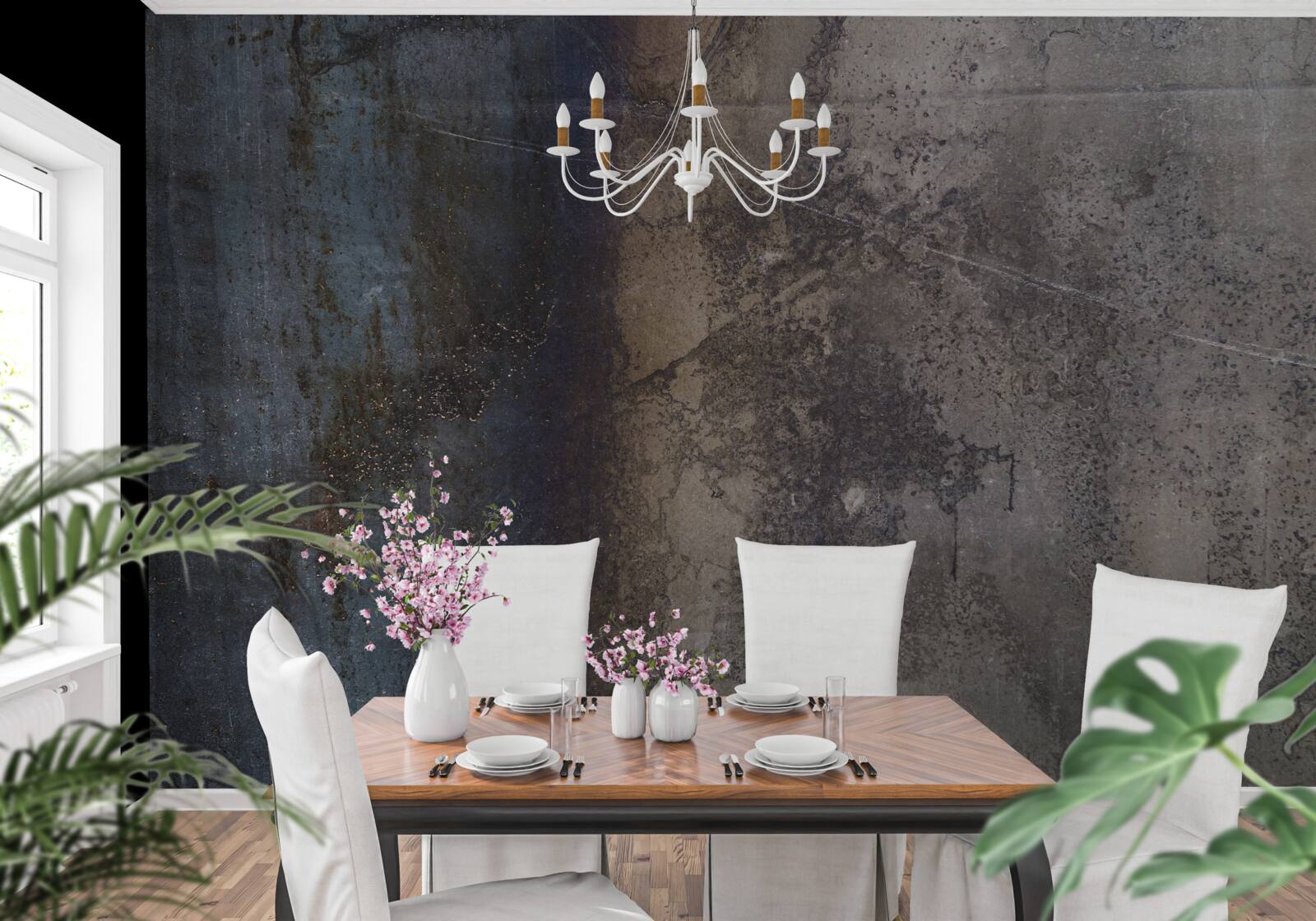 Fototapet construcție din metal întunecat