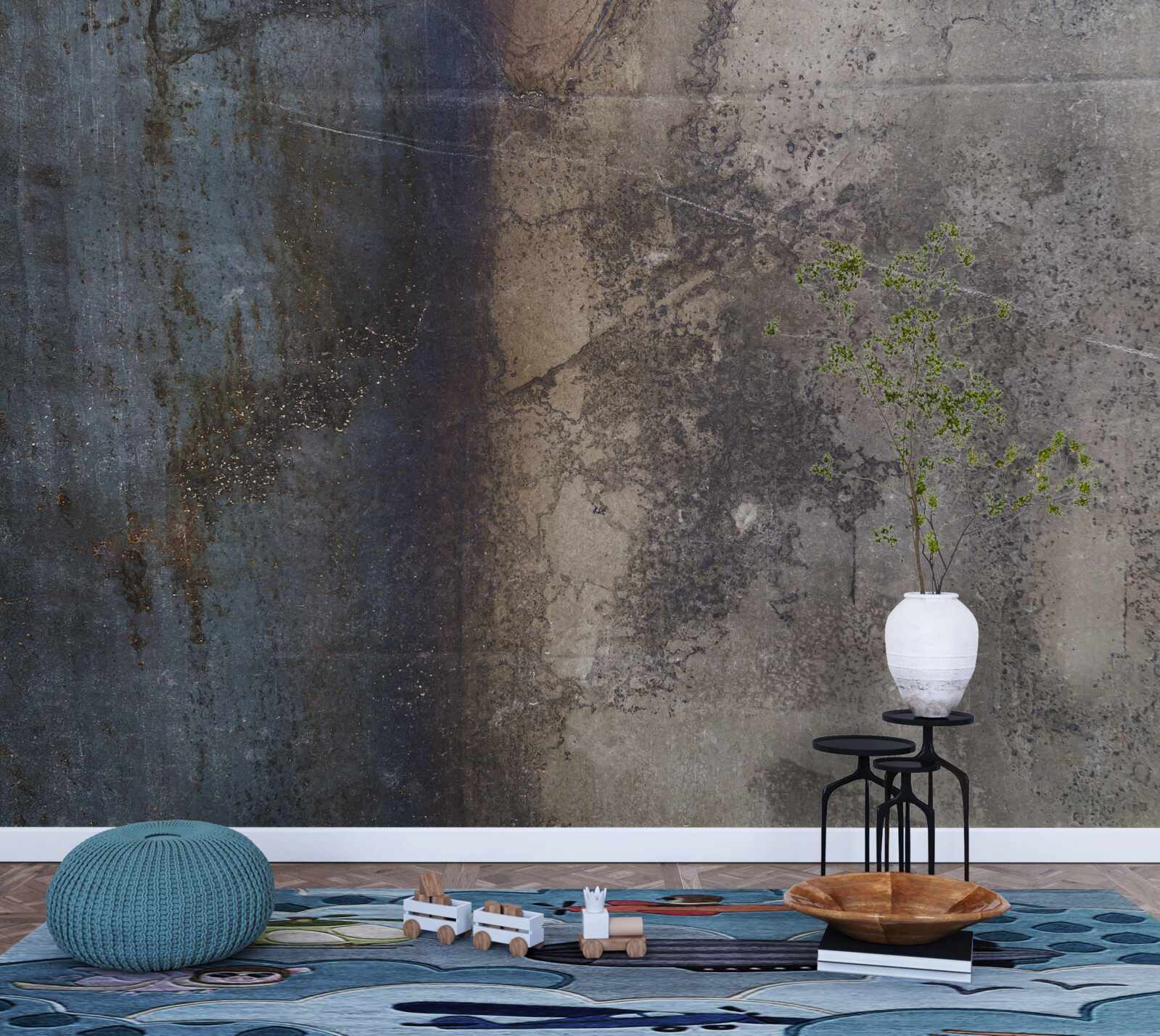 Fototapet construcție din metal întunecat