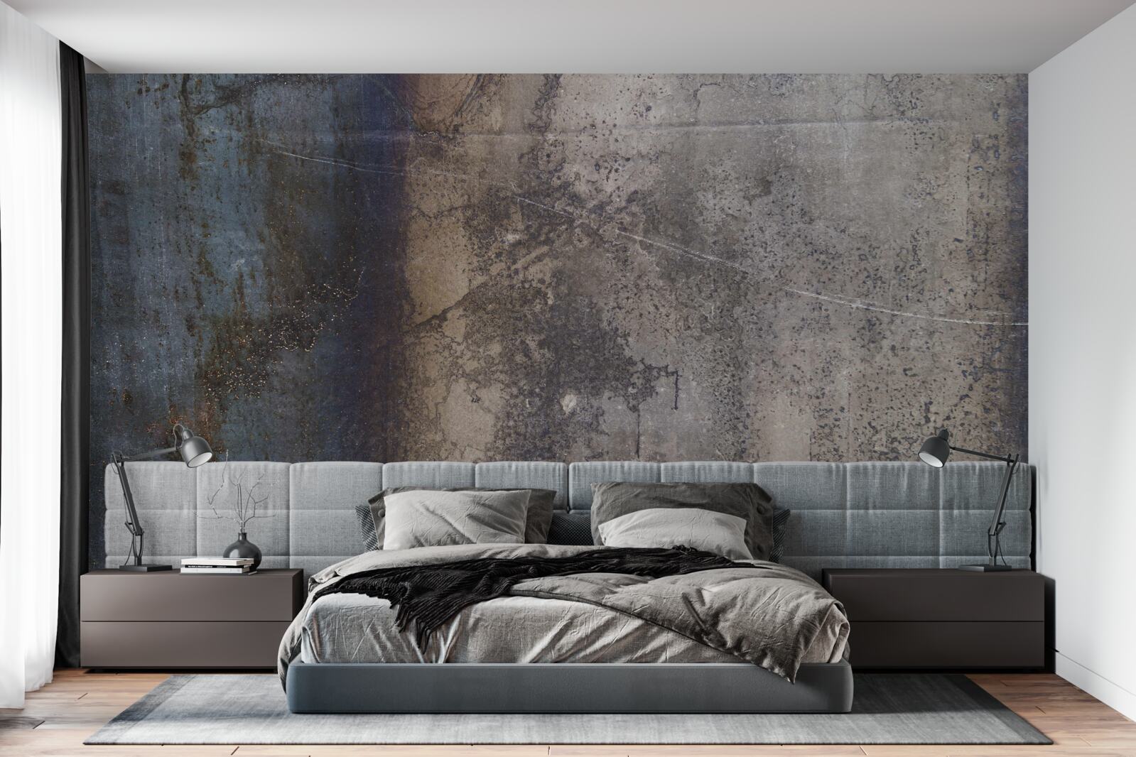 Fototapet construcție din metal întunecat