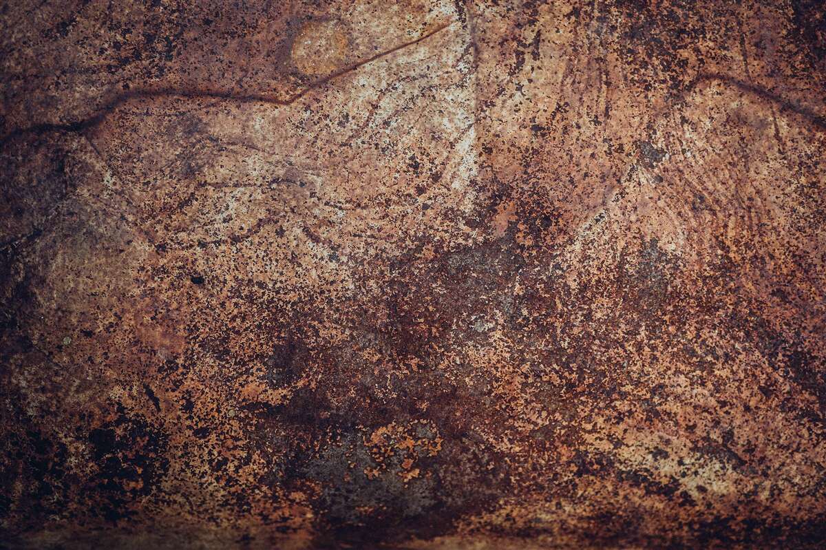 Fototapet zone întunecate de rugină