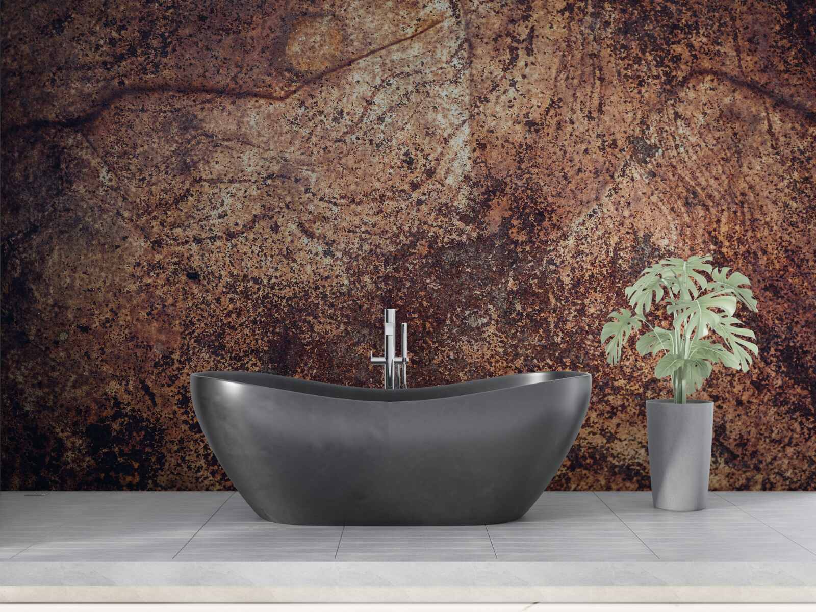 Fototapet zone întunecate de rugină