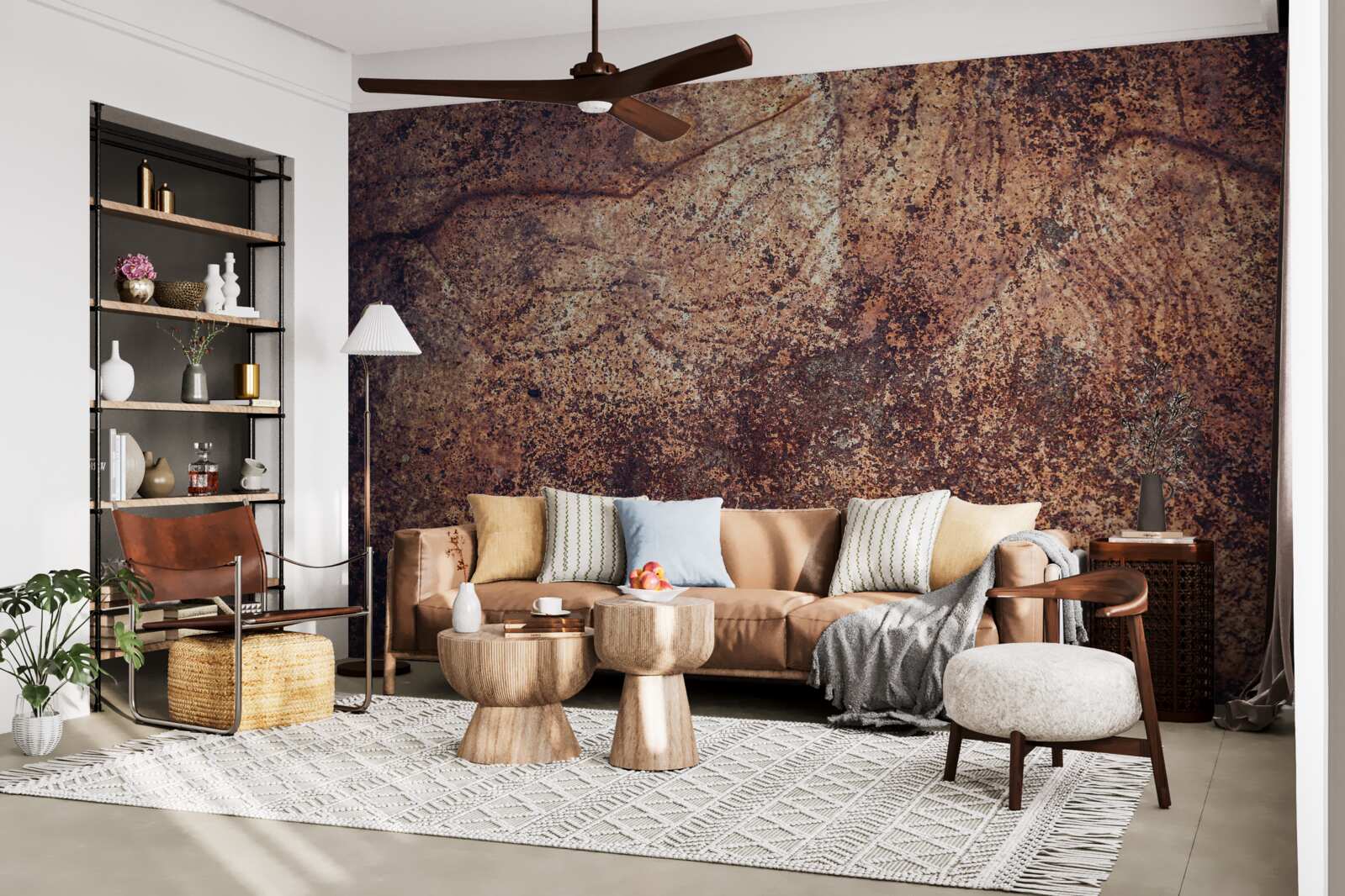 Fototapet zone întunecate de rugină