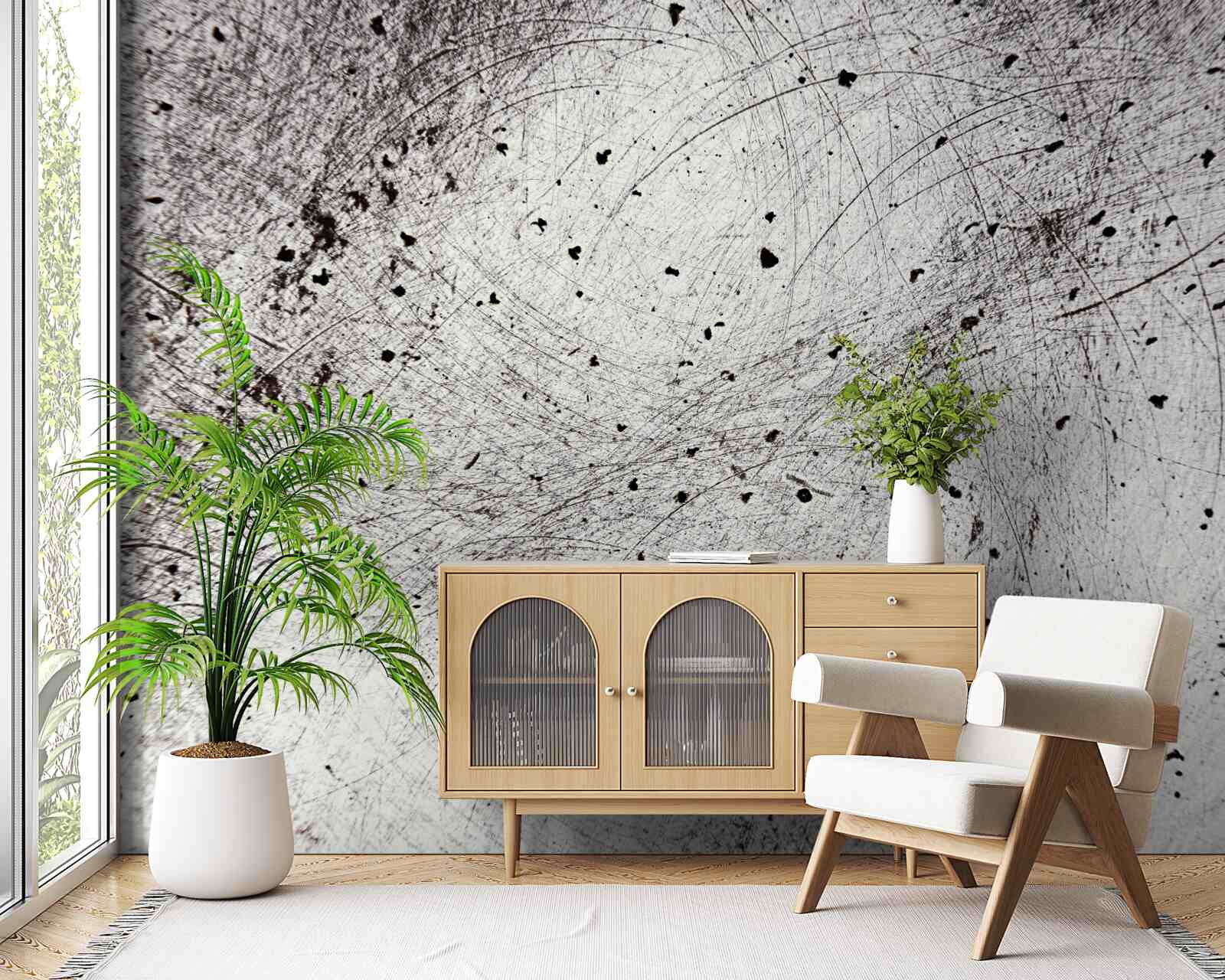 Fototapet beton gri închis