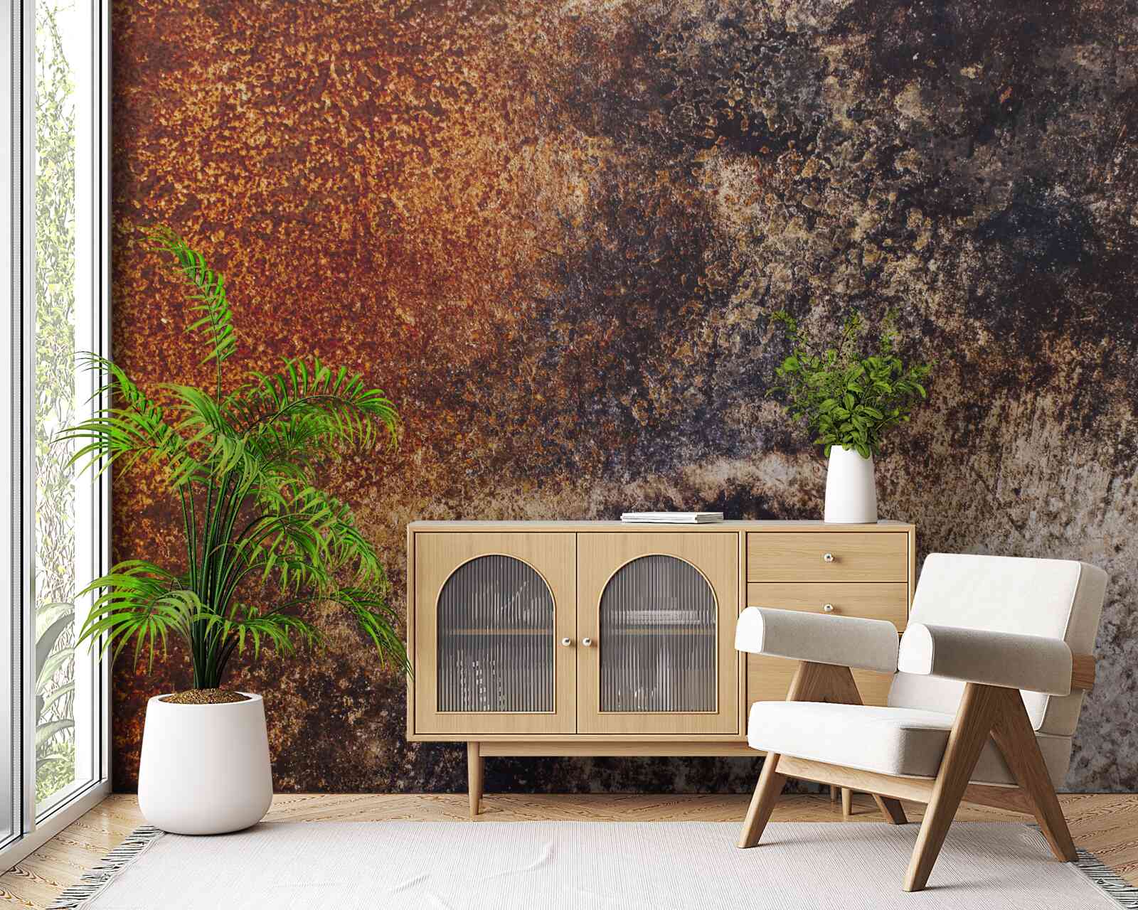 Fototapet fundal cu tonuri grunge ruginite