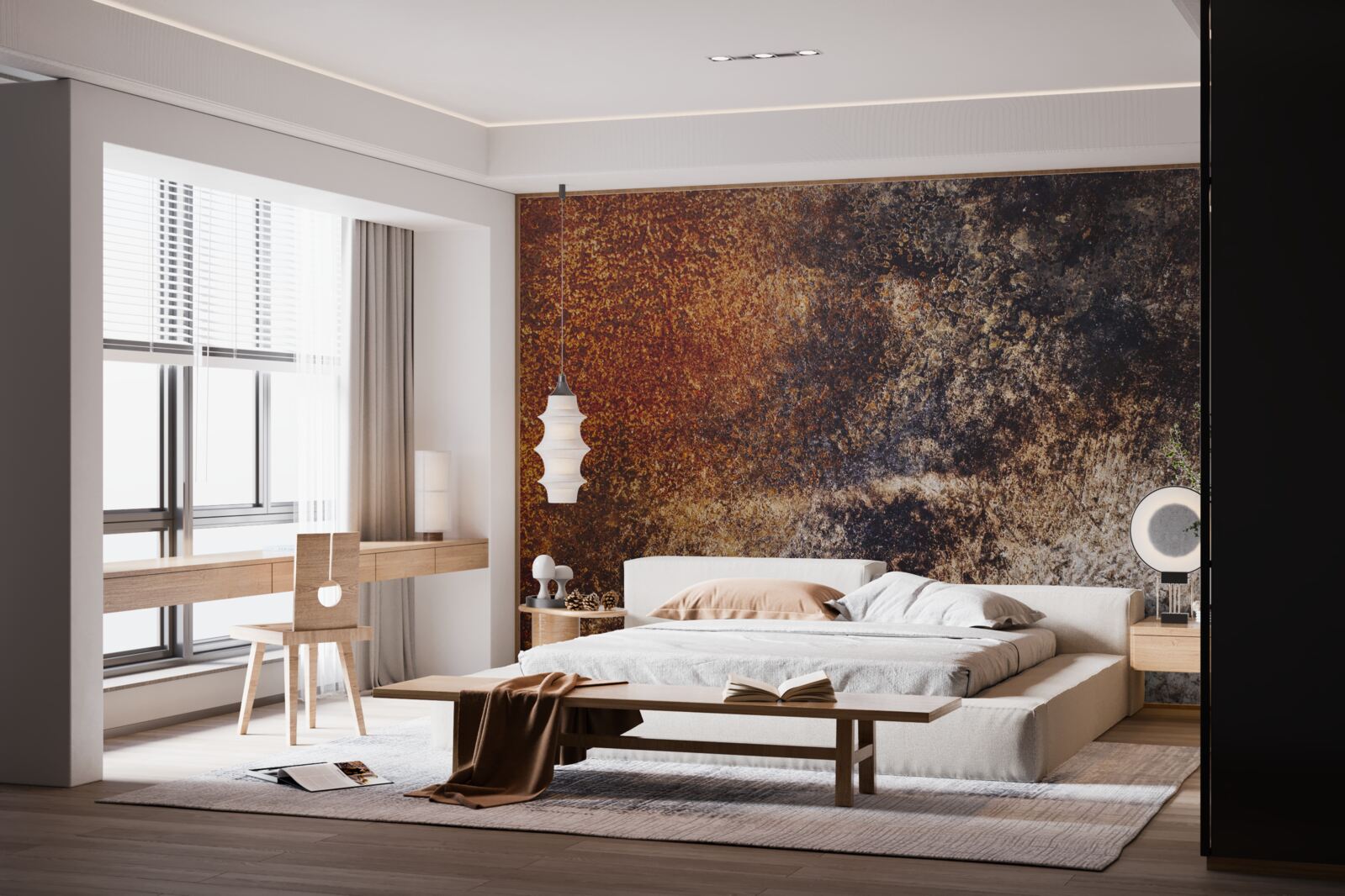 Fototapet fundal cu tonuri grunge ruginite