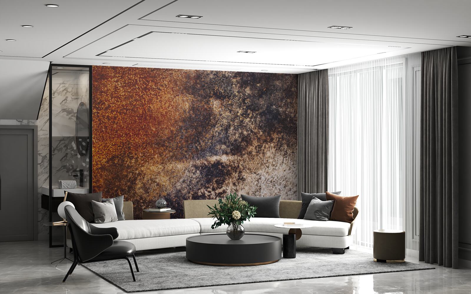 Fototapet fundal cu tonuri grunge ruginite