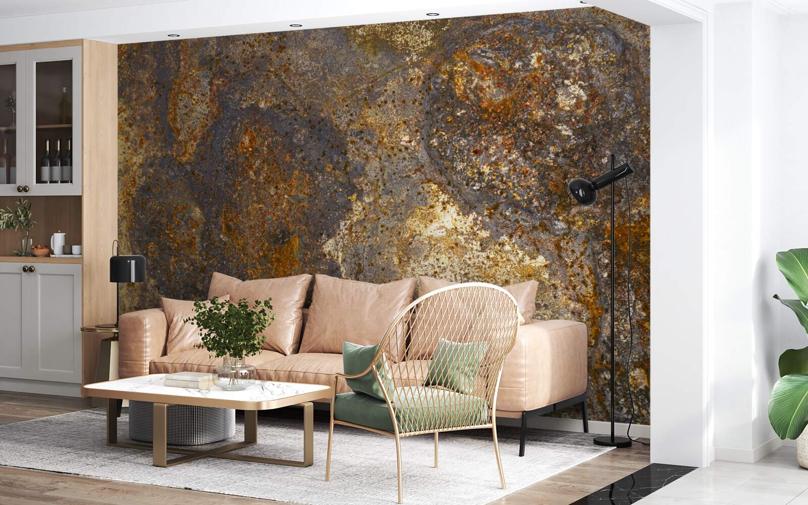 Fototapet vopseaua care este crăpată și începe să se exfolieze