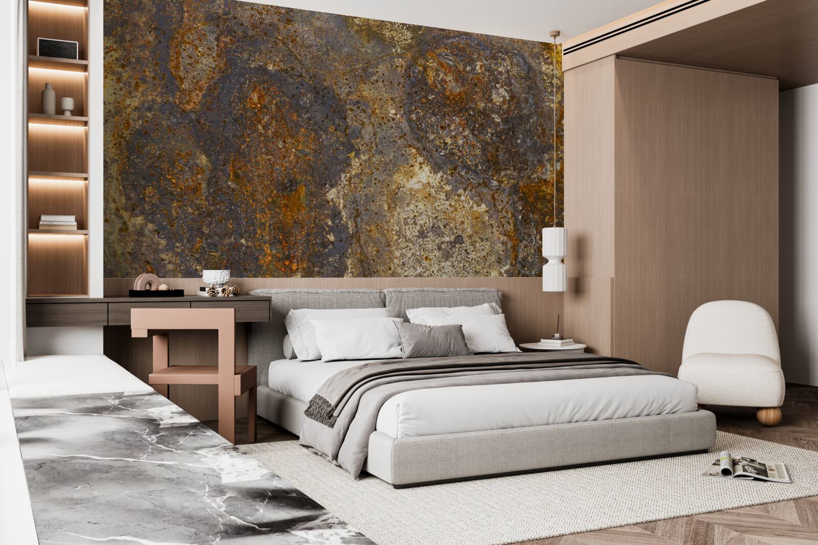 Fototapet vopseaua care este crăpată și începe să se exfolieze