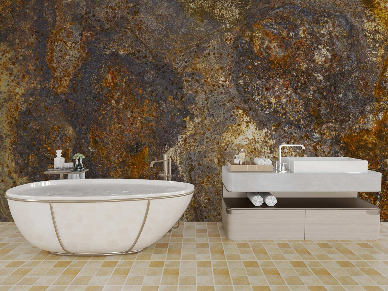 Fototapet vopseaua care este crăpată și începe să se exfolieze