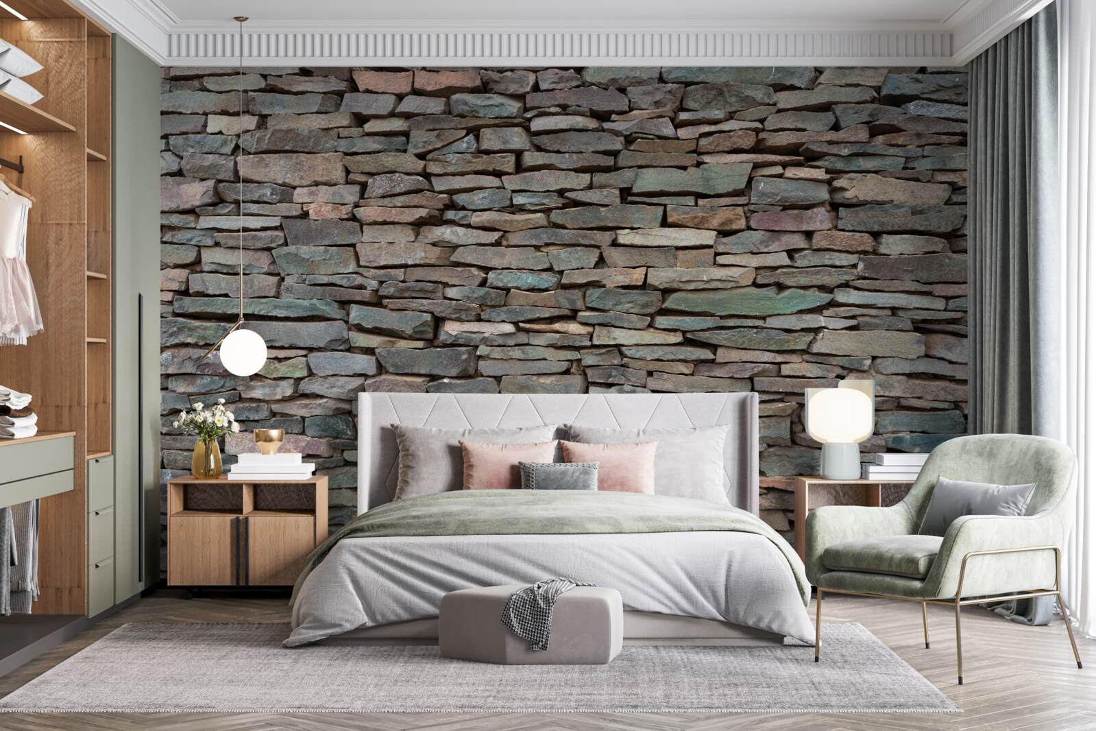 Fototapet așezarea longitudinală a pietrei