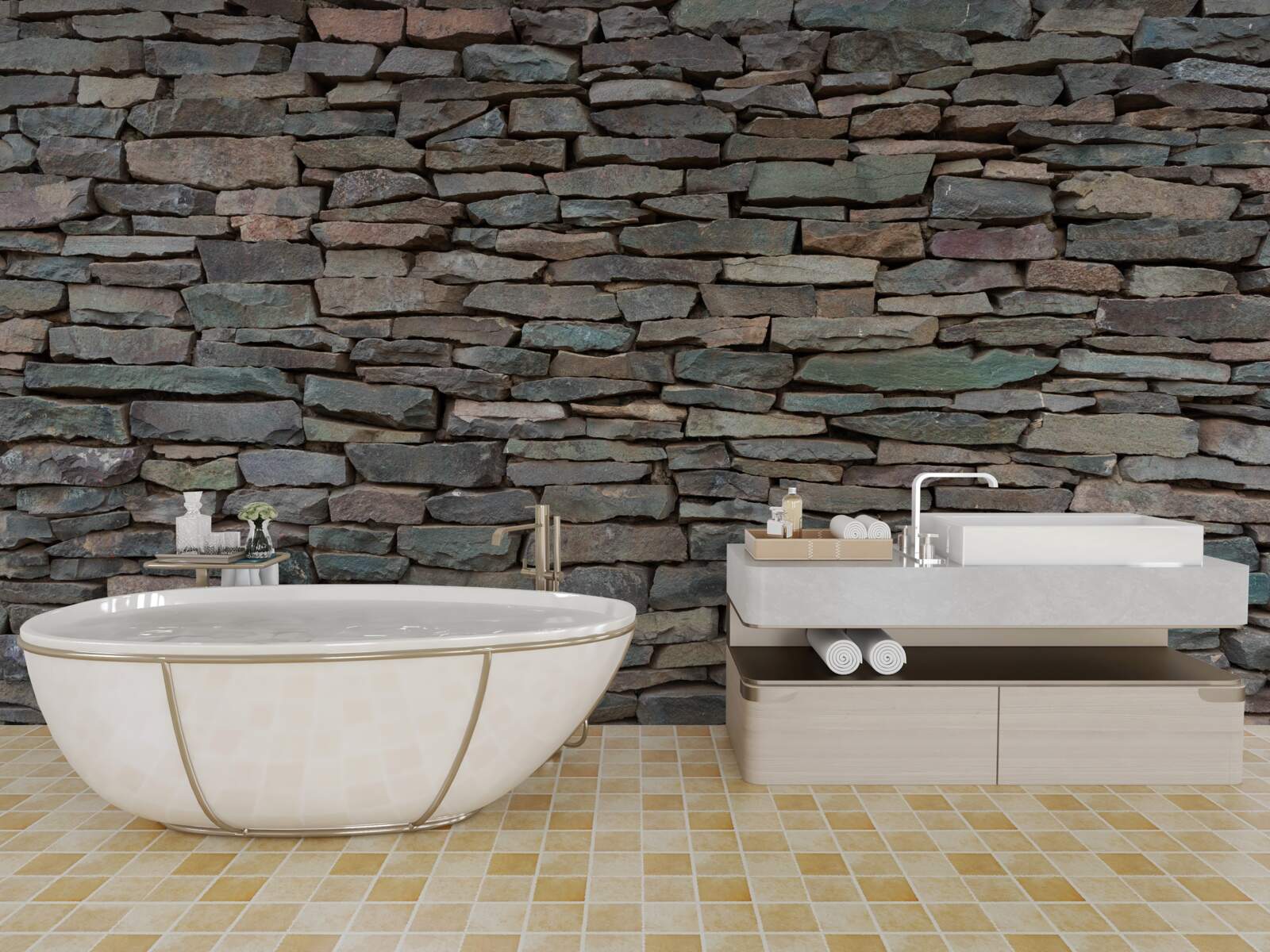 Fototapet așezarea longitudinală a pietrei