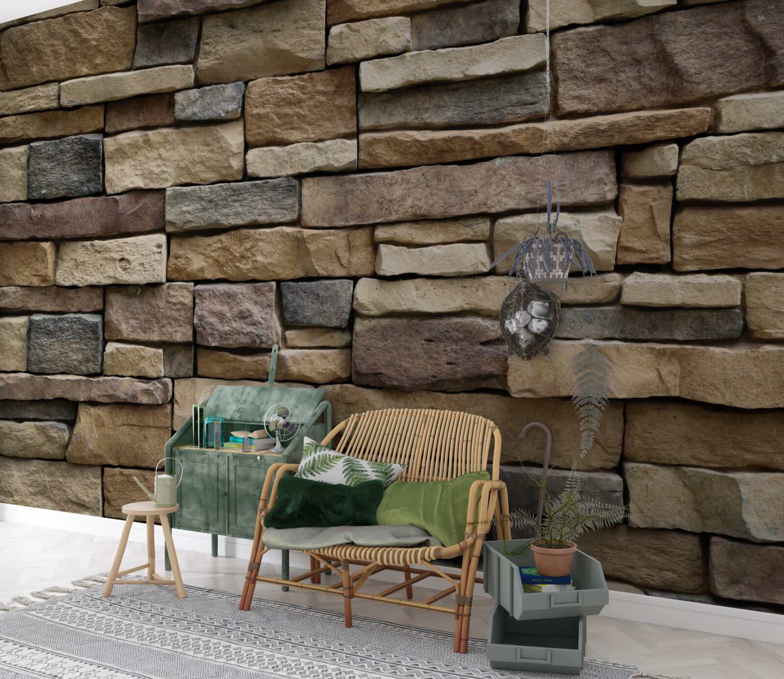 Fototapet patru opțiuni de gresie