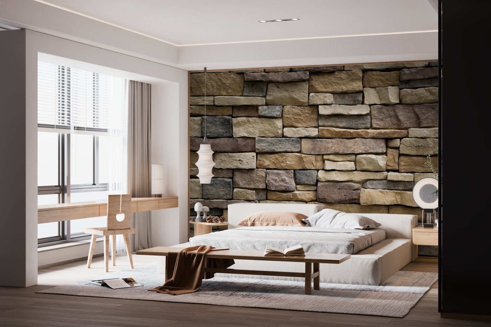 Fototapet patru opțiuni de gresie