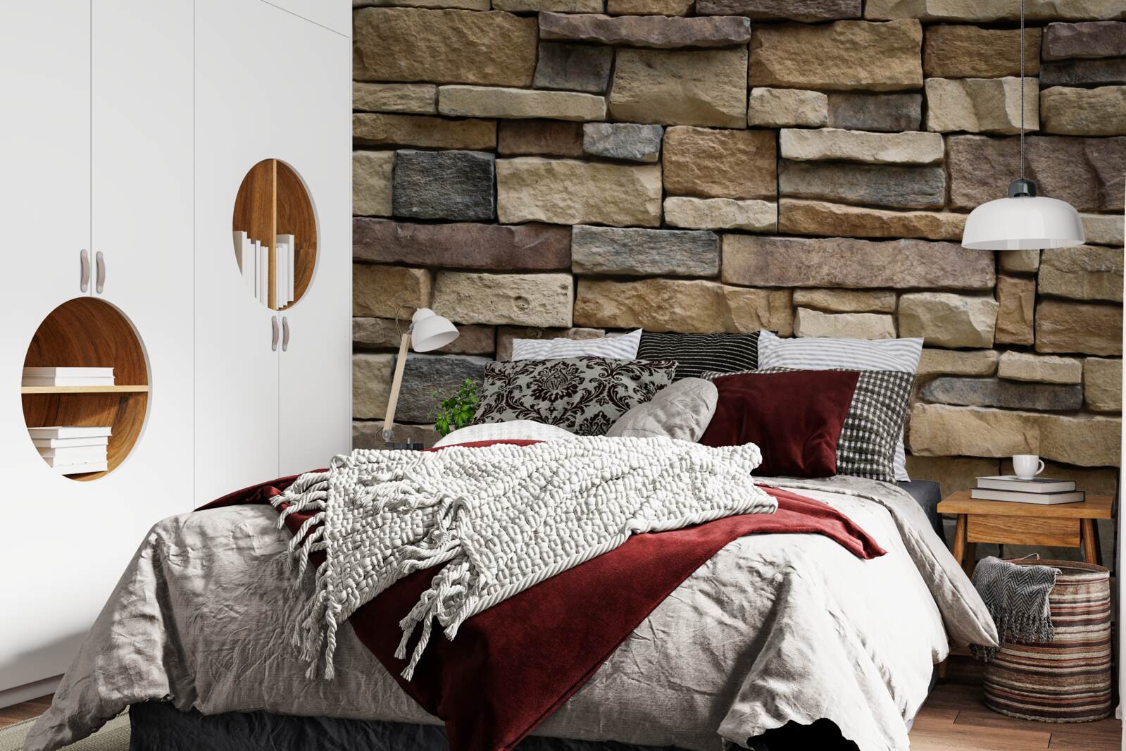 Fototapet patru opțiuni de gresie