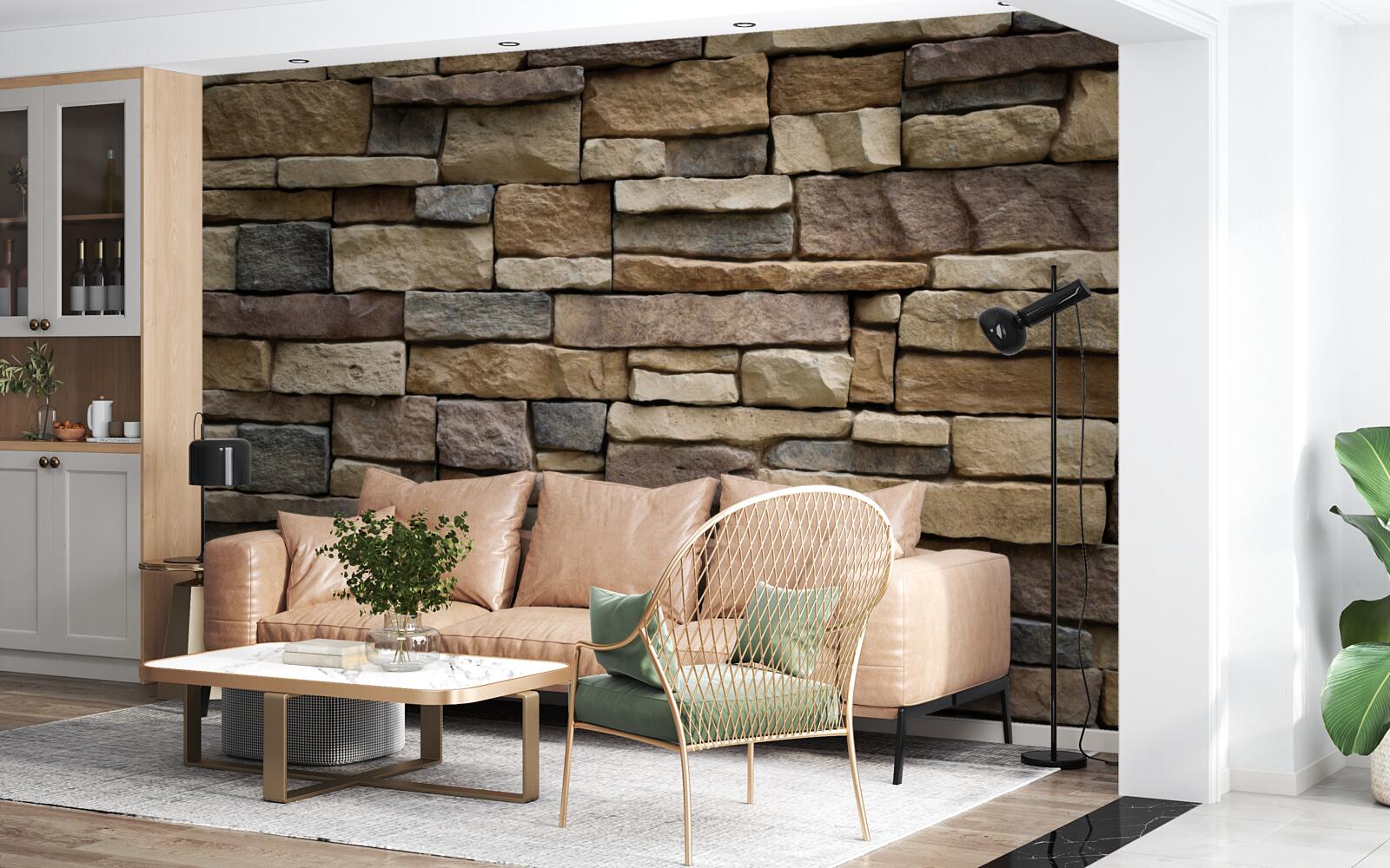 Fototapet patru opțiuni de gresie