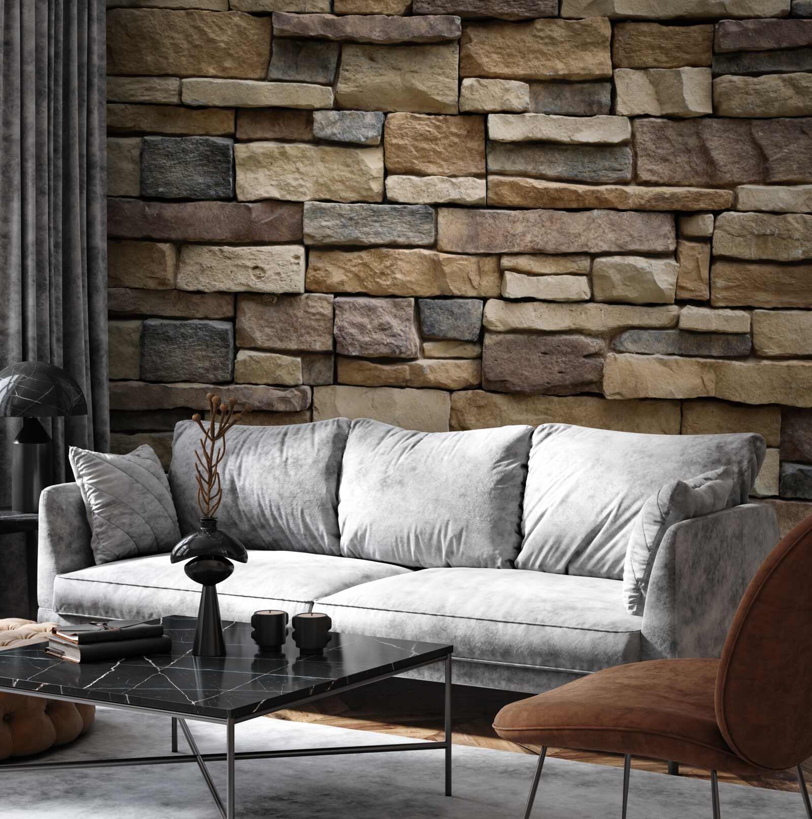 Fototapet patru opțiuni de gresie