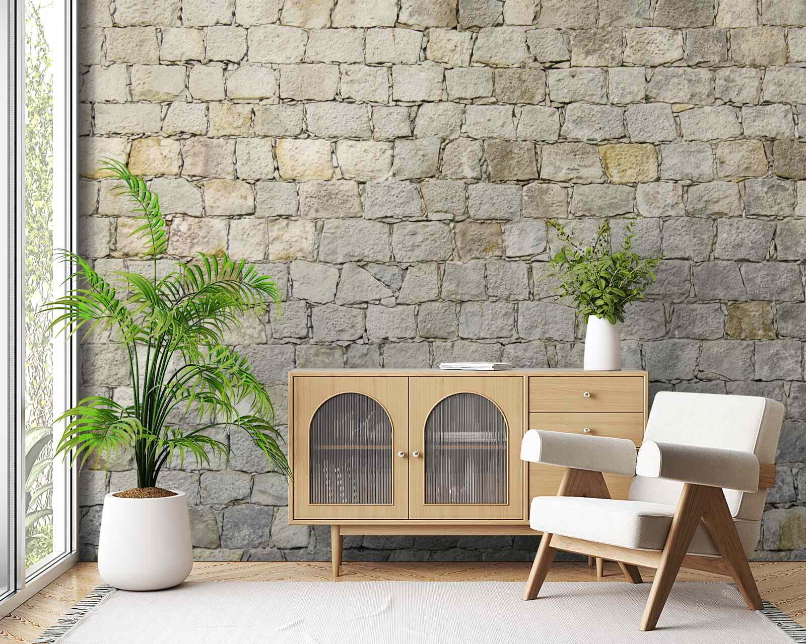 Fototapet restaurarea aspectului unui zid de cărămidă