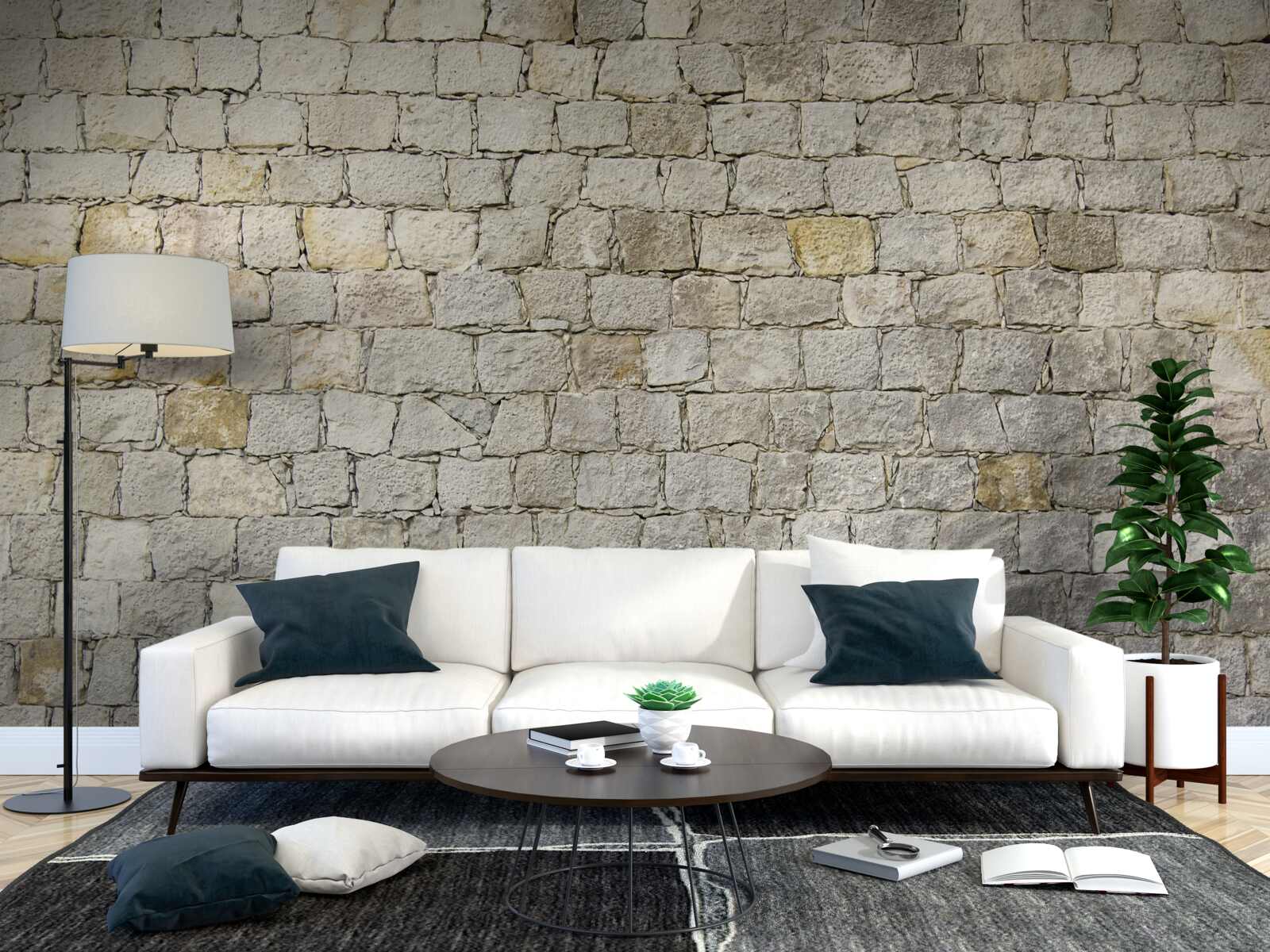 Fototapet restaurarea aspectului unui zid de cărămidă