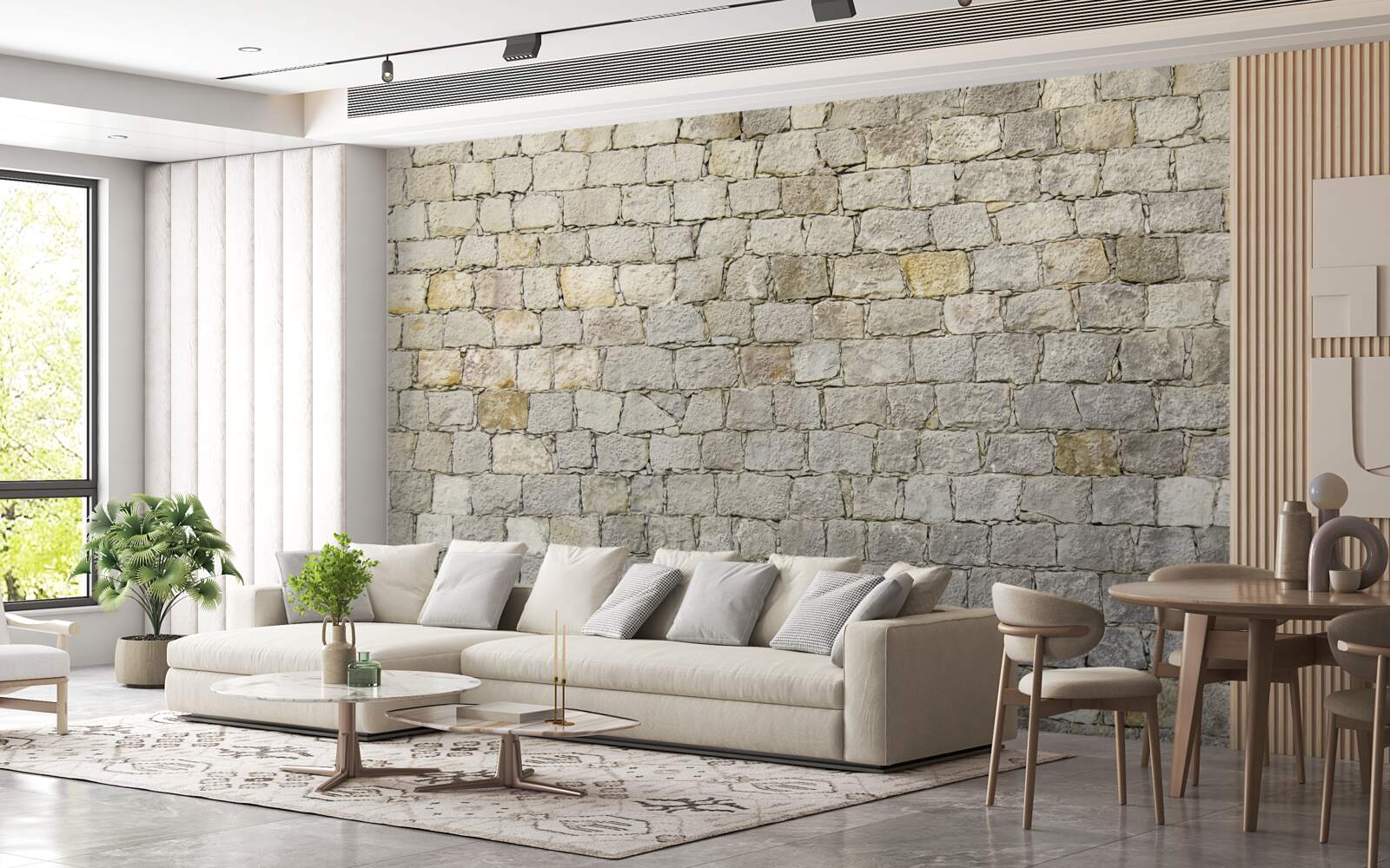 Fototapet restaurarea aspectului unui zid de cărămidă