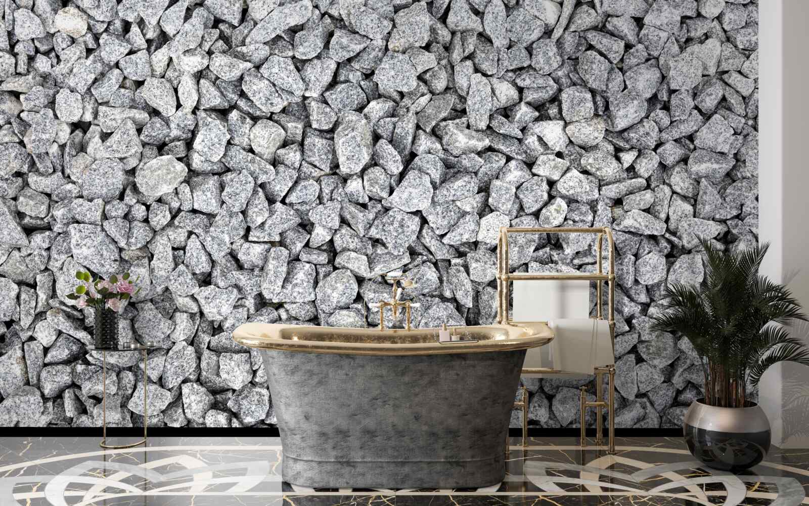 Fototapet marmură gri piatră spartă