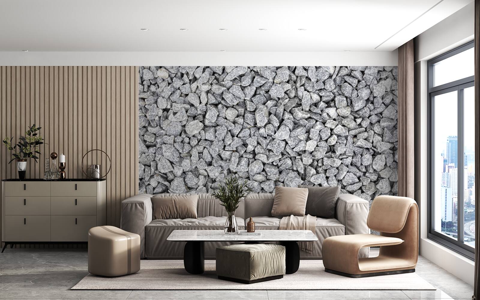 Fototapet marmură gri piatră spartă