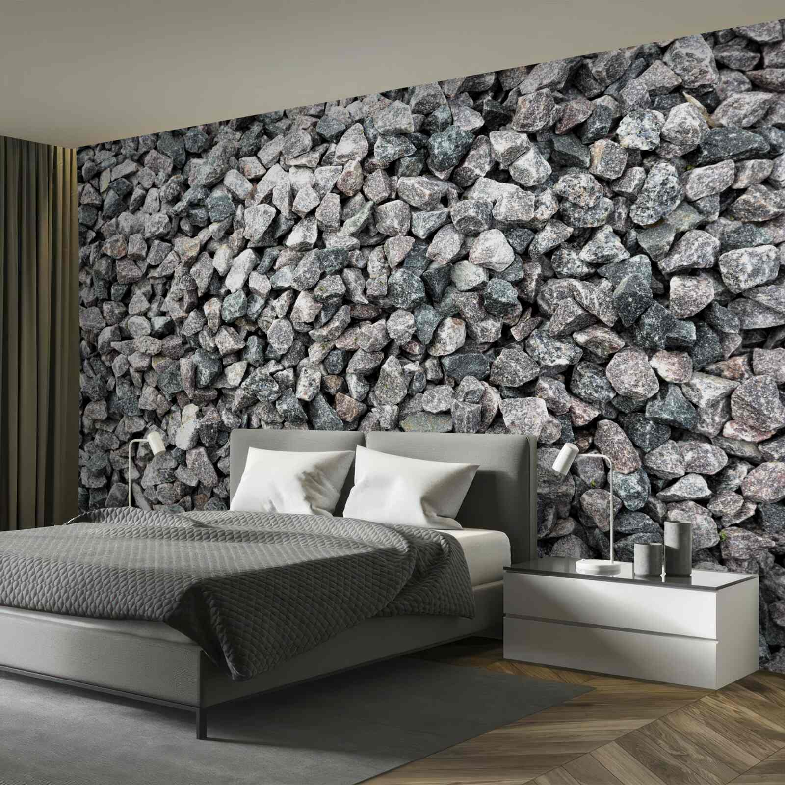 Fototapet o mulțime de pietre gri