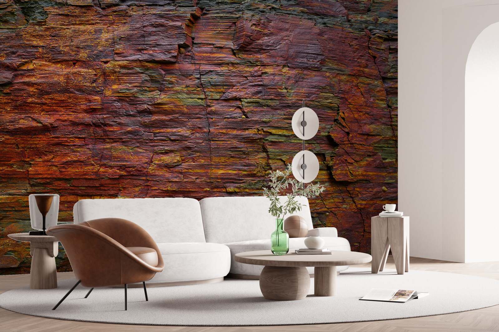 Fototapet fundalul este întunecat munți