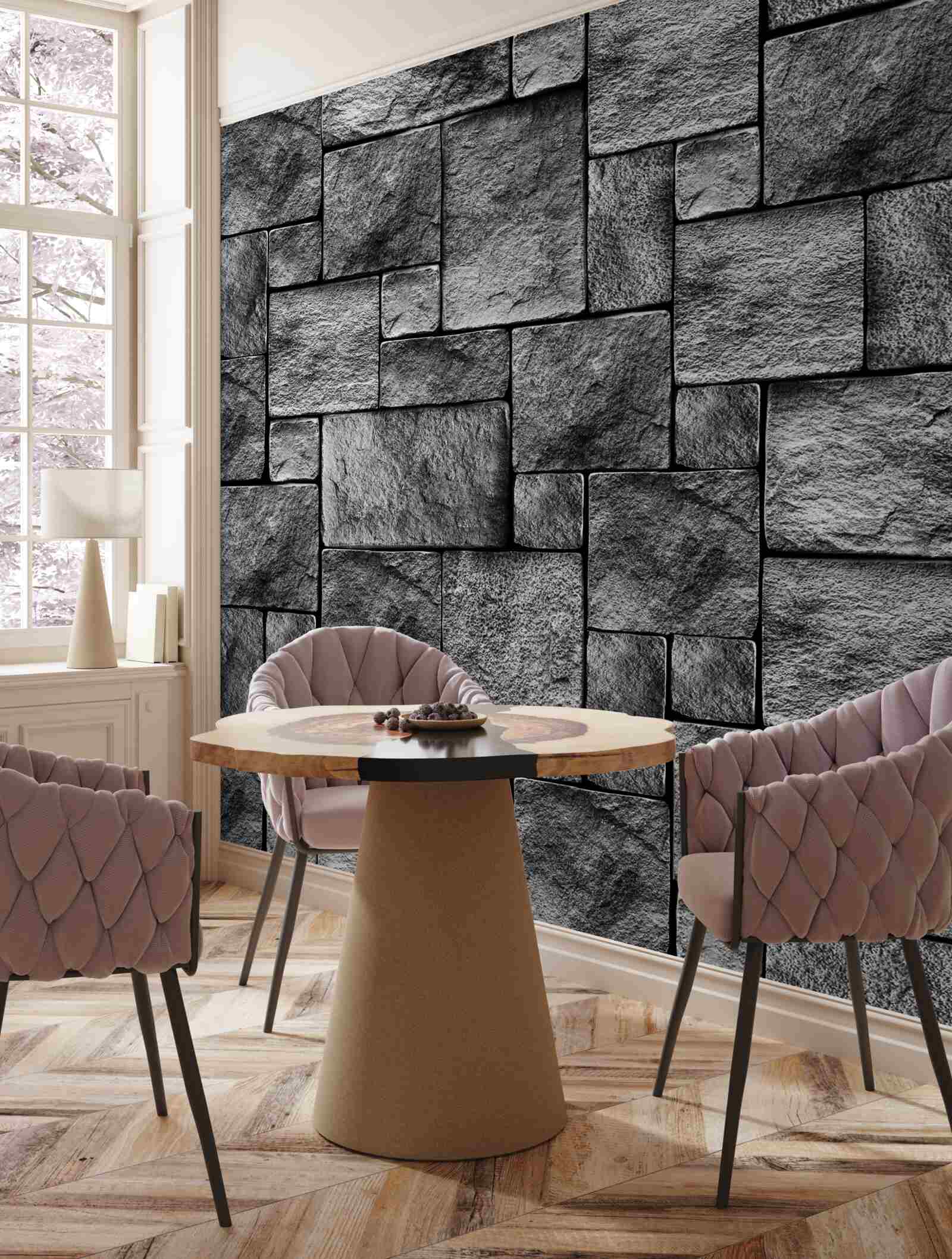 Fototapet piatră gri ca parte a unui perete