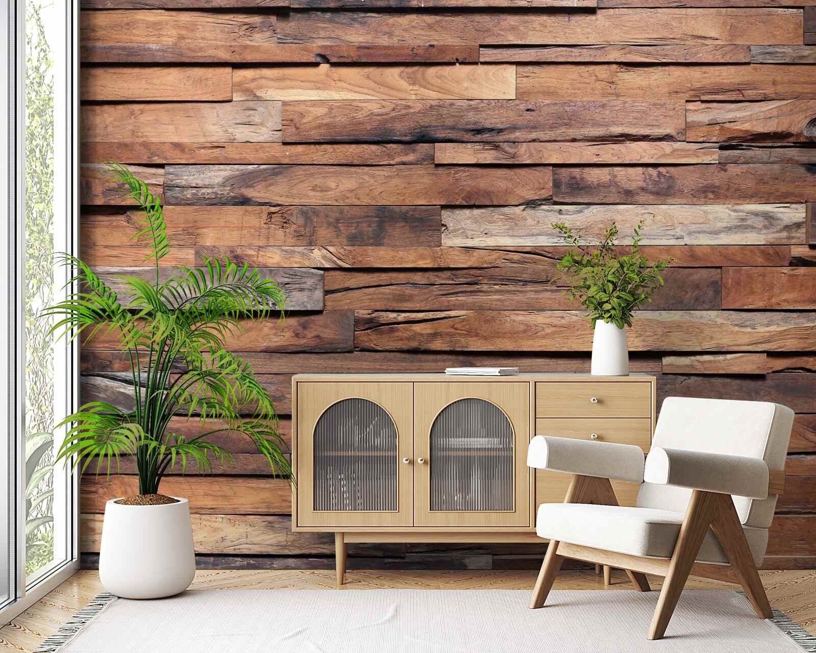 Fototapet scândură de lemn într-o nuanță de maro vechi