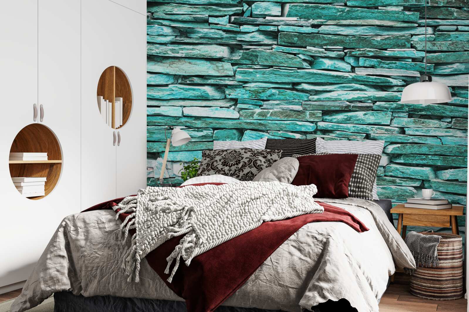 Fototapet barieră de piatră turcoaz