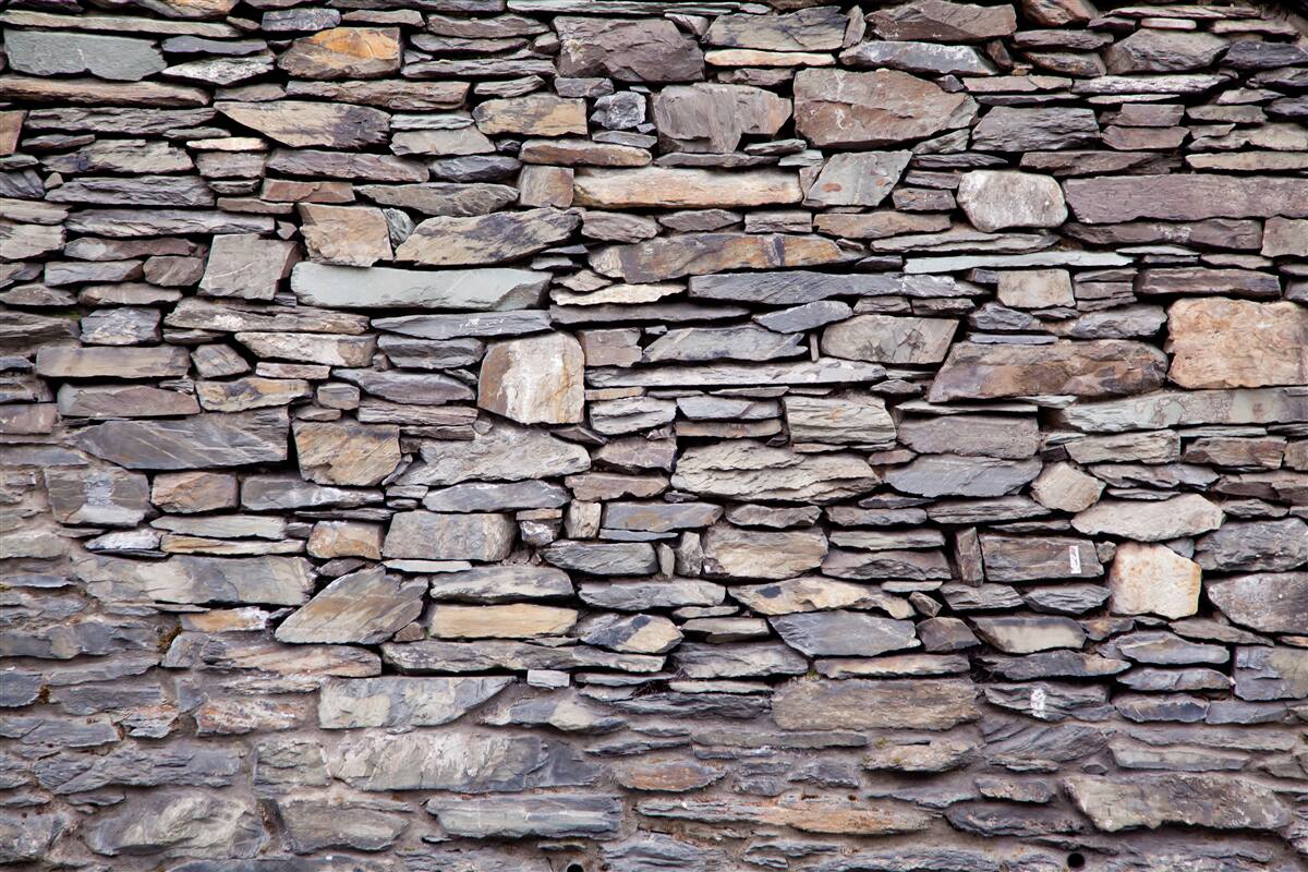 Fototapet zid de piatră gri