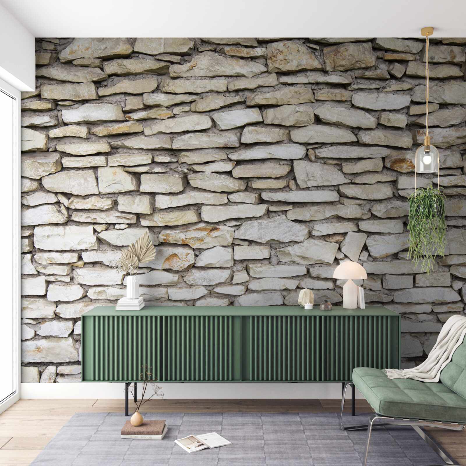 Fototapet Perete realizat din piatră veche texturată