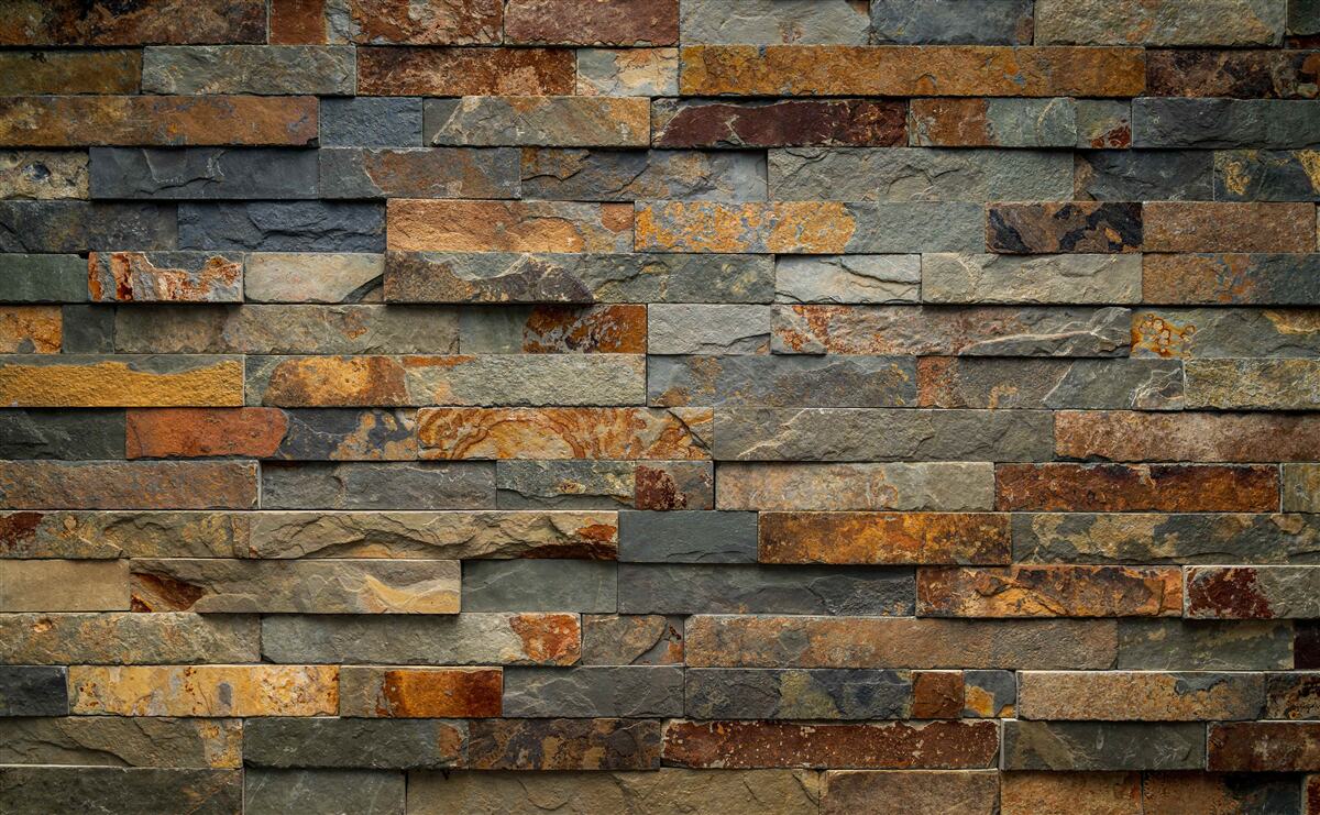 Fototapet perete de piatră multi-roșu