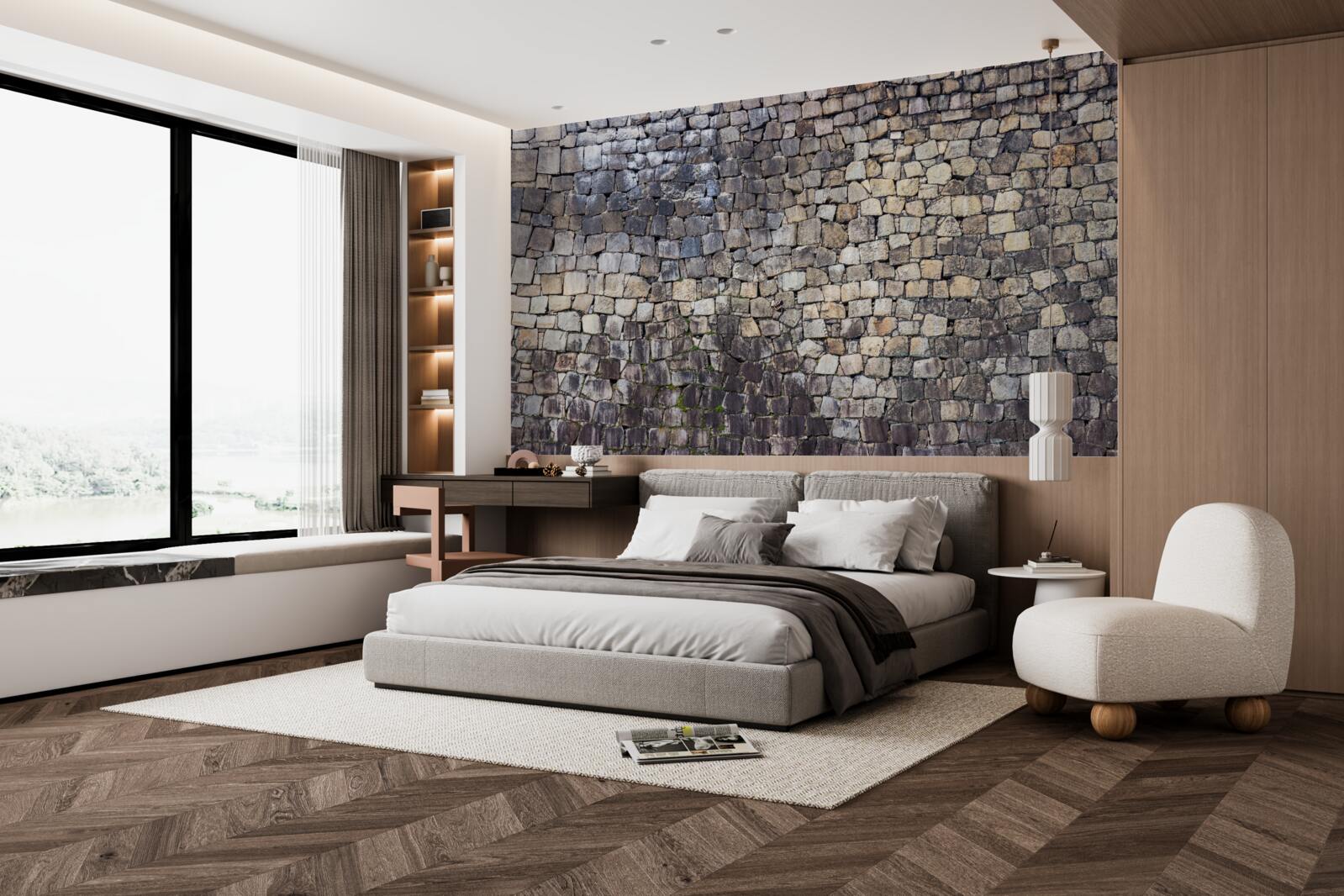 Fototapet Zid medieval realizat din piatră veche