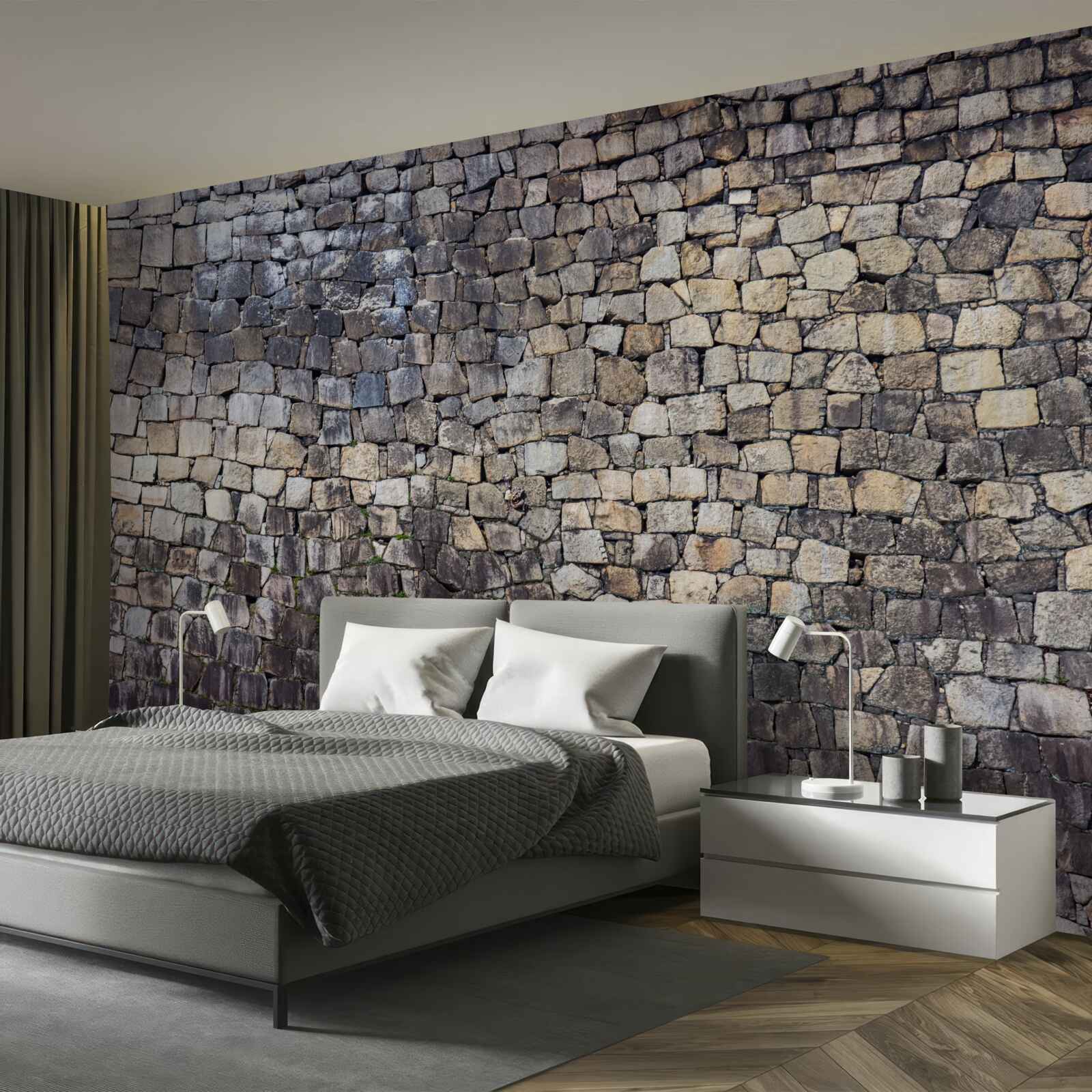 Fototapet Zid medieval realizat din piatră veche