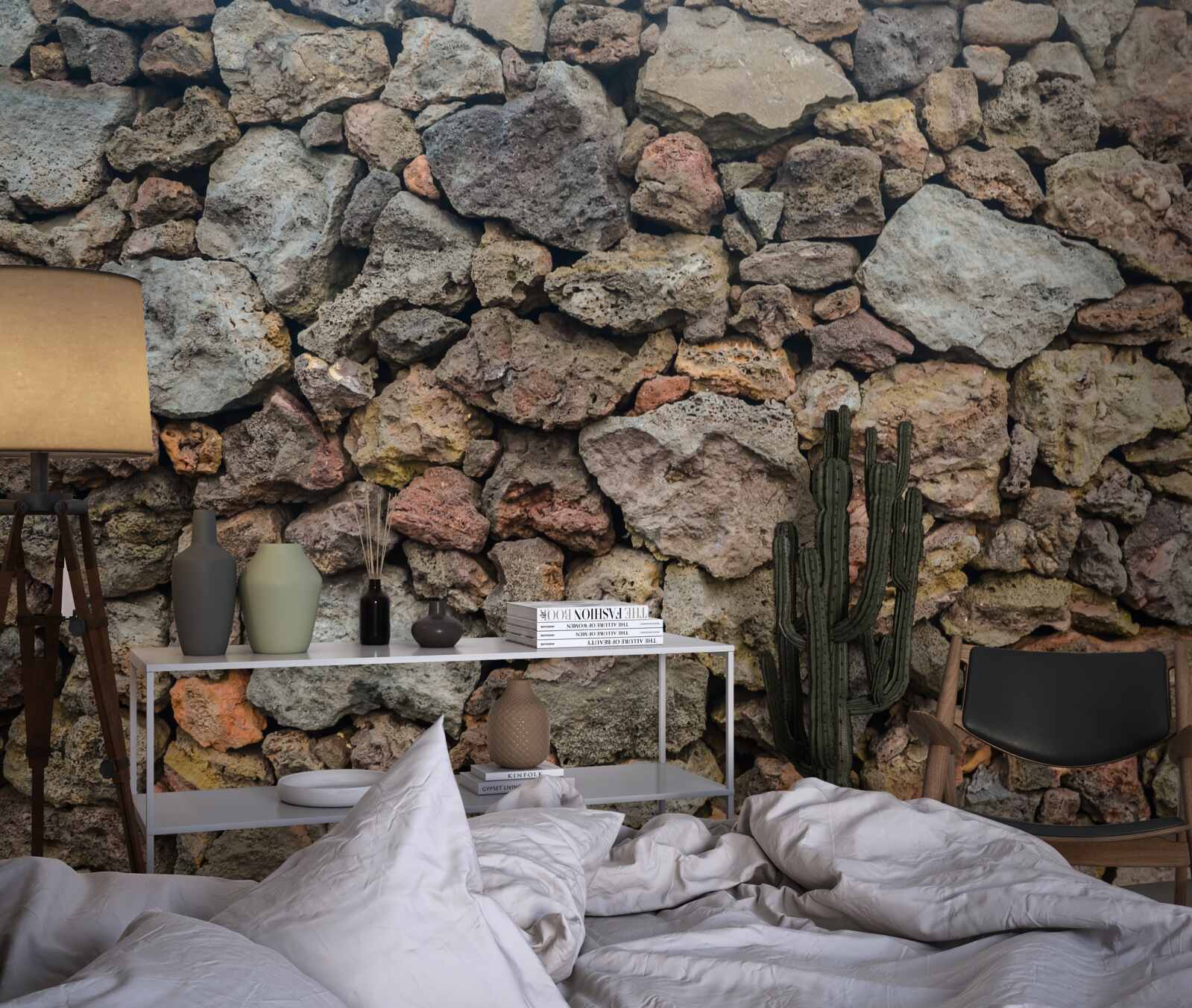 Fototapet Perete din piatră vulcanică