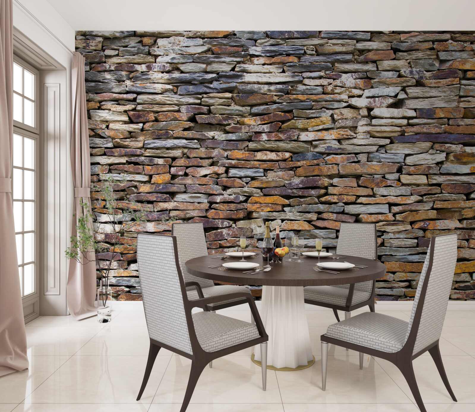 Fototapet barieră de ardezie neagră