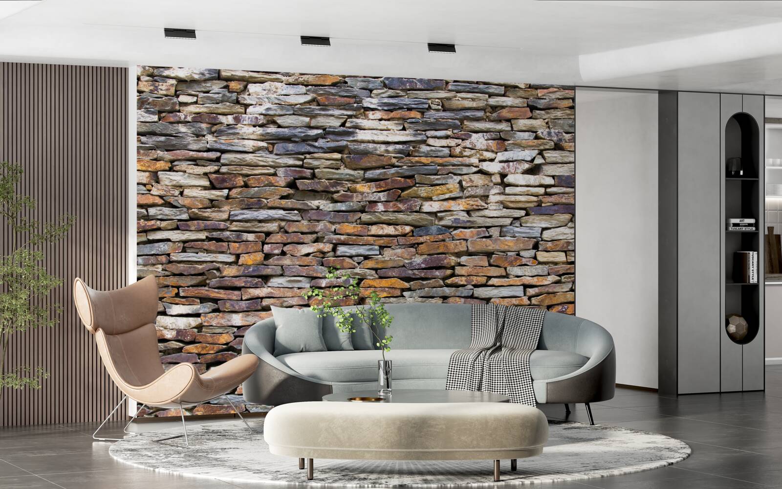 Fototapet barieră de ardezie neagră