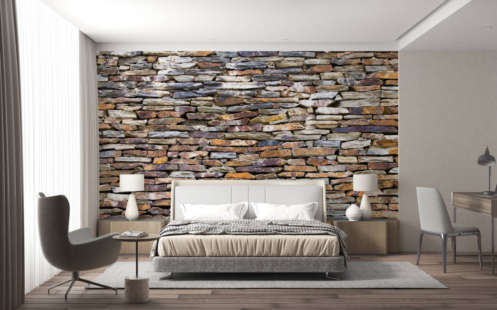 Fototapet barieră de ardezie neagră