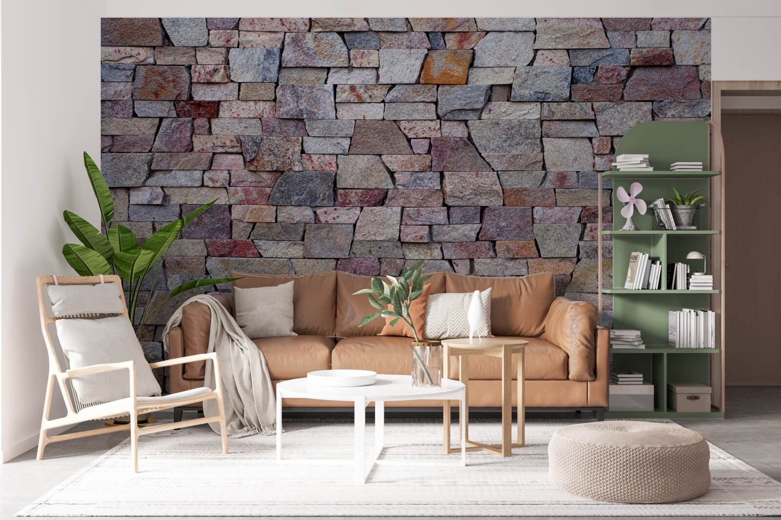 Fototapet construcția pereților de piatră în mediul rural