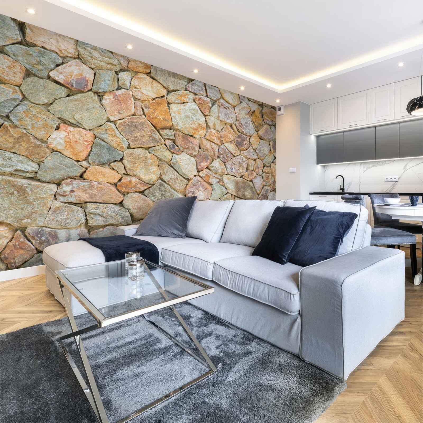 Fototapet pietre maro de diferite nuanțe