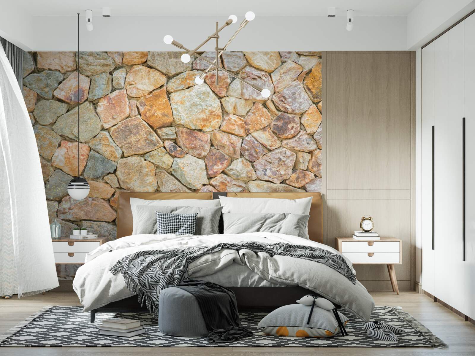 Fototapet pietre maro de diferite nuanțe