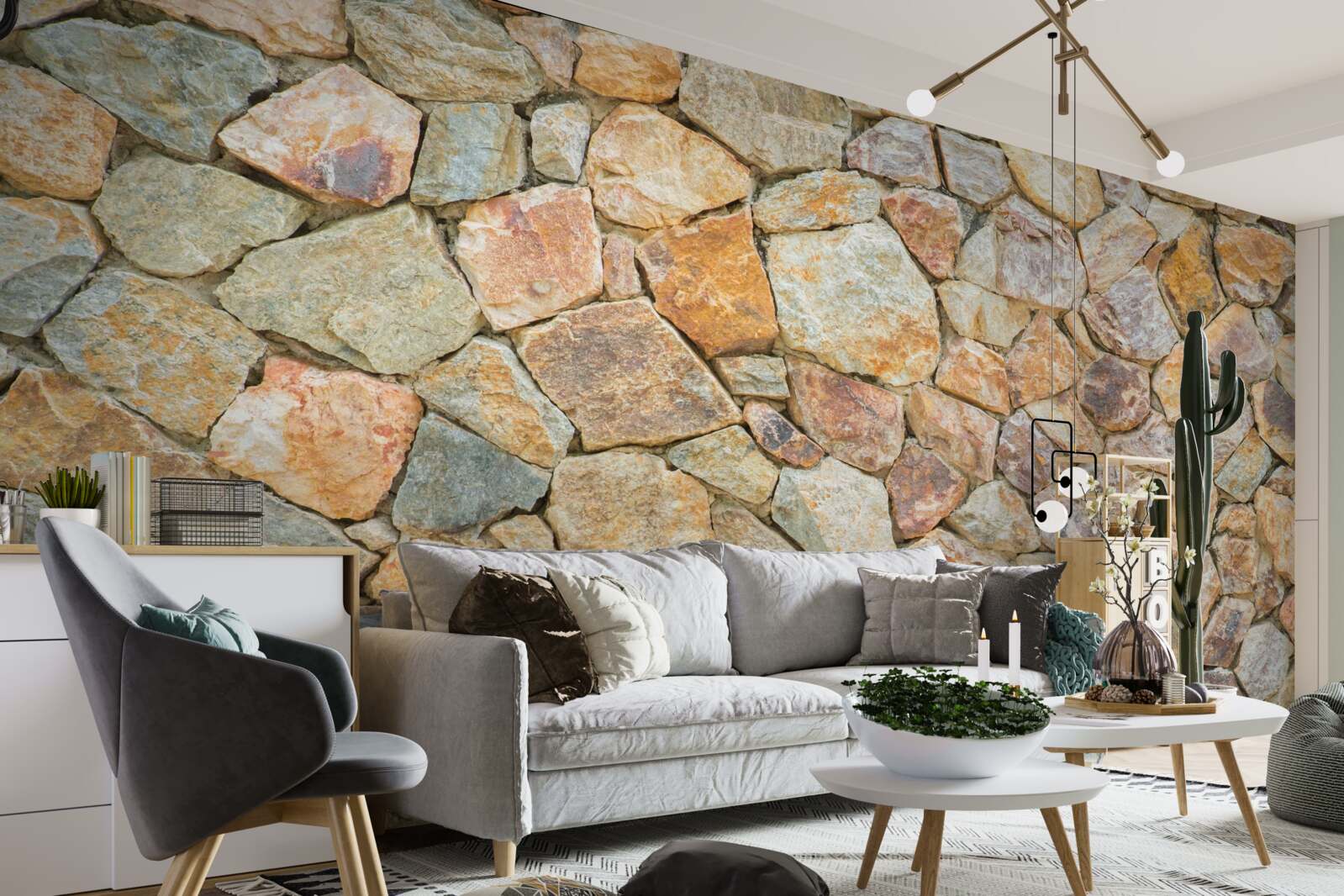 Fototapet pietre maro de diferite nuanțe