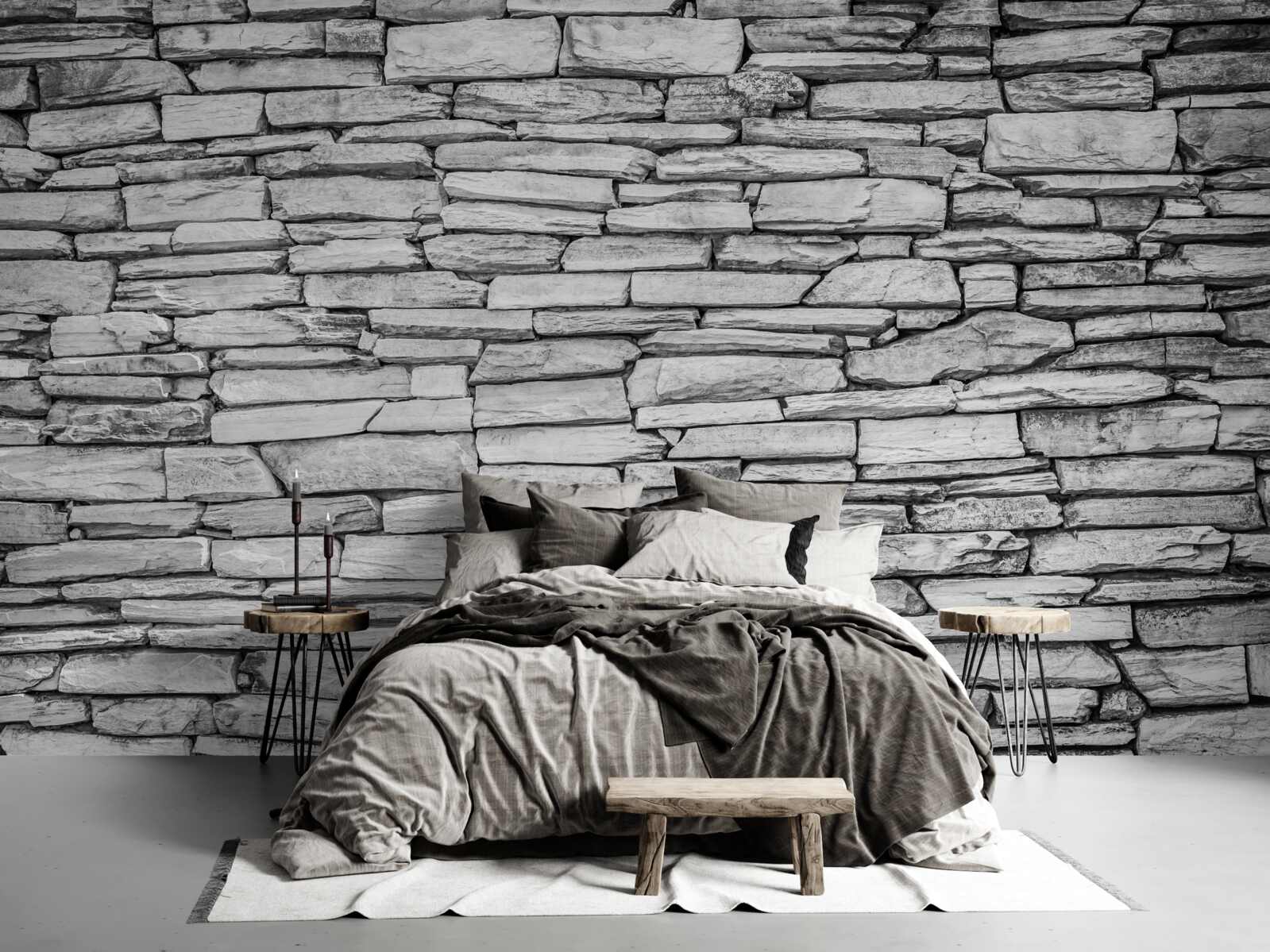 Fototapet structură de perete din piatră gri