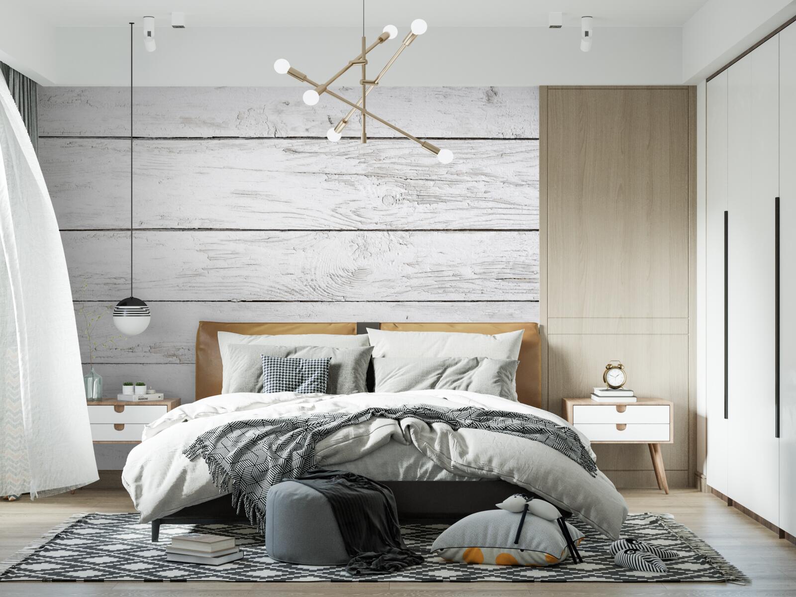 Fototapet scândură de parchet din lemn gri deschis