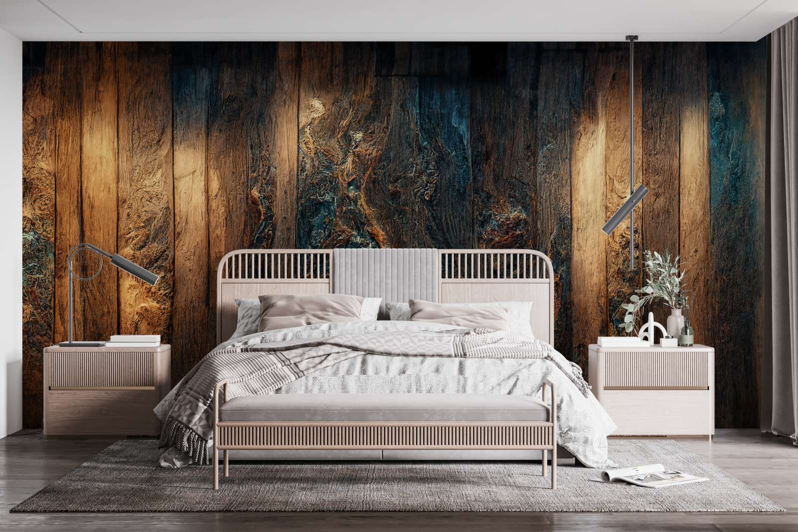 Fototapet fundal realizat din lemn vechi, închis la culoare