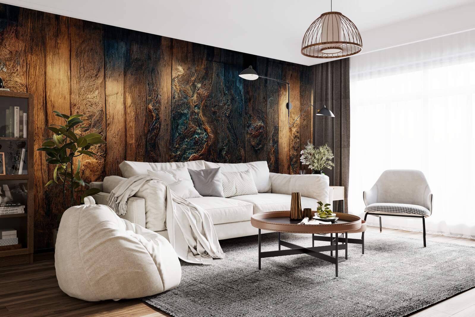 Fototapet fundal realizat din lemn vechi, închis la culoare