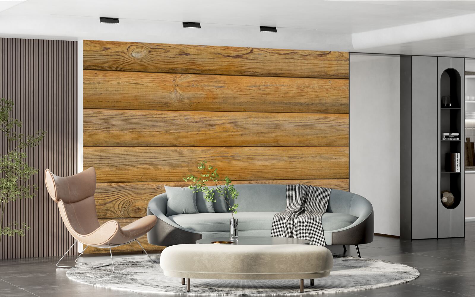 Fototapet Perete căptușit cu baloți