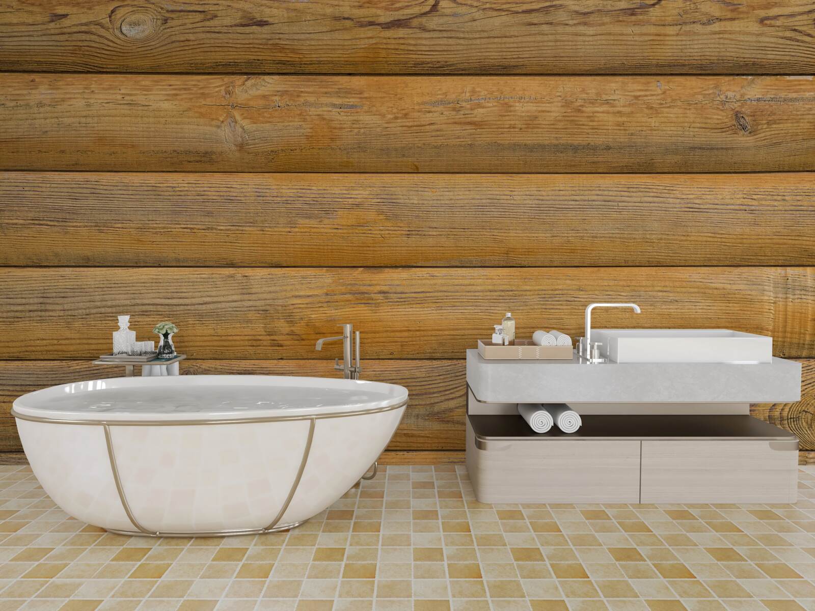 Fototapet Perete căptușit cu baloți