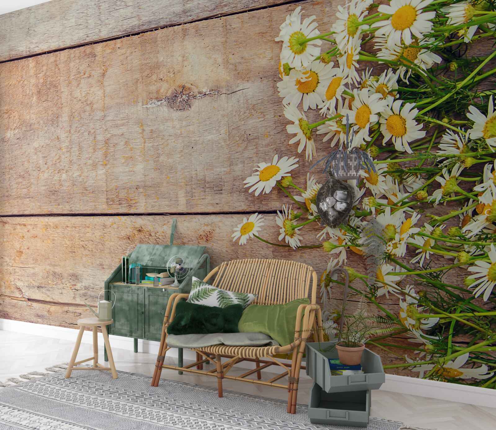 Fototapet niște margarete pe ringul de dans